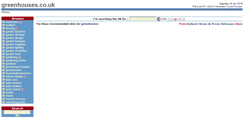 Desktop Screenshot of greenhouses.co.uk